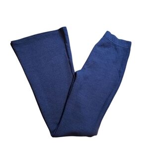 American Eagle Navy Knit Super Hish Rise Flare XS NEW